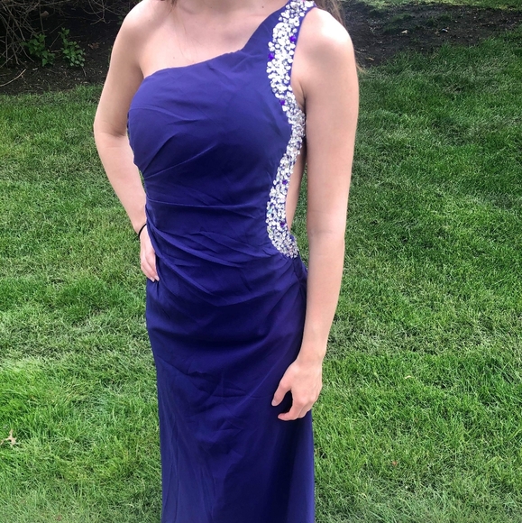 Brand New Formal Open Back with Rhinestones Dress - Picture 5 of 5